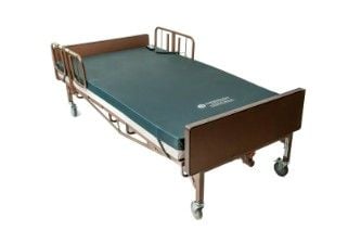 Bariatric bed package with foam mattress and side rails