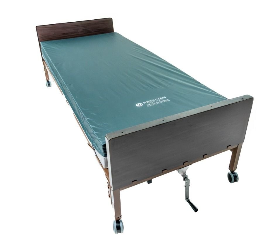 Bed with mattress