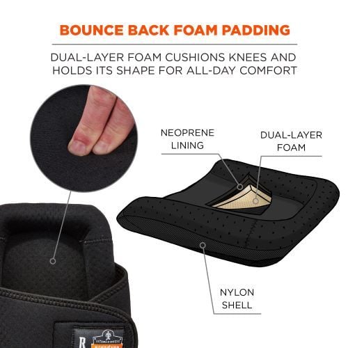 Foam padding has bounce-back capabilities