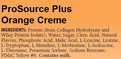 Orange Creme Ingredients