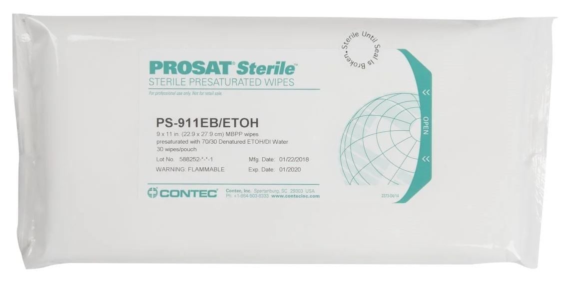 Sterile Presaturated Wipes - PS-911EB/ETOH