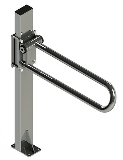PT Rail Floor Mast Stainless Steel