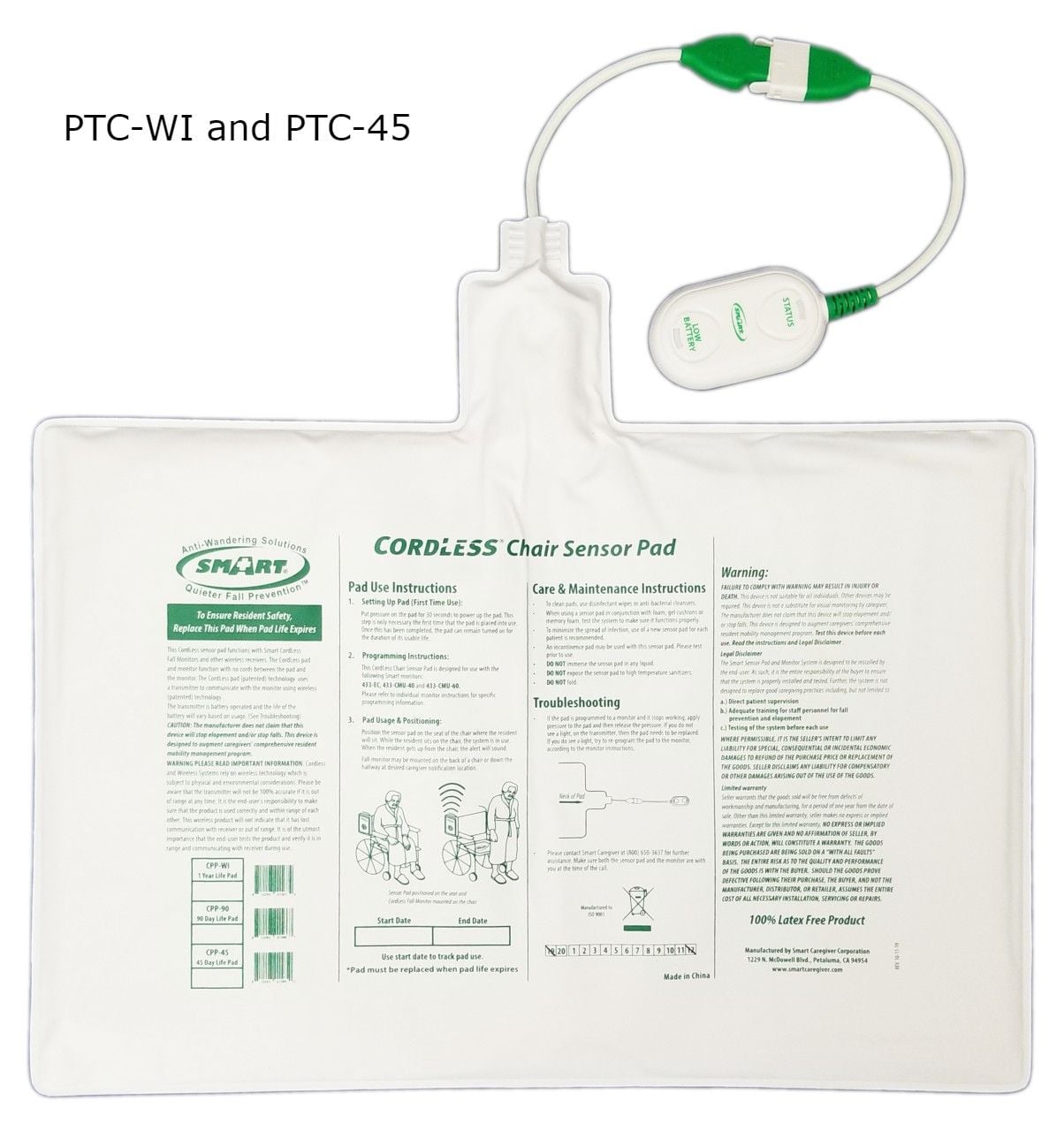 Smart Caregiver PTC-WI and PTC-45