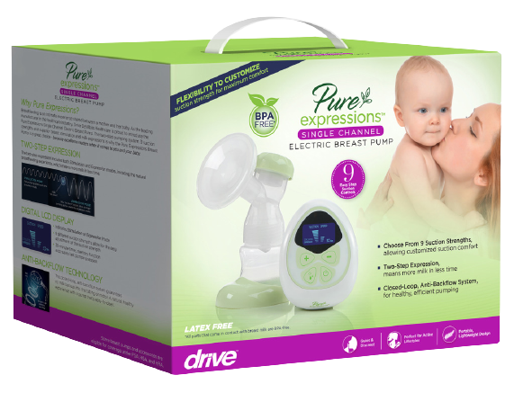 Image 4 of Drive Pure Expressions Single Channel Electric Breast Pump