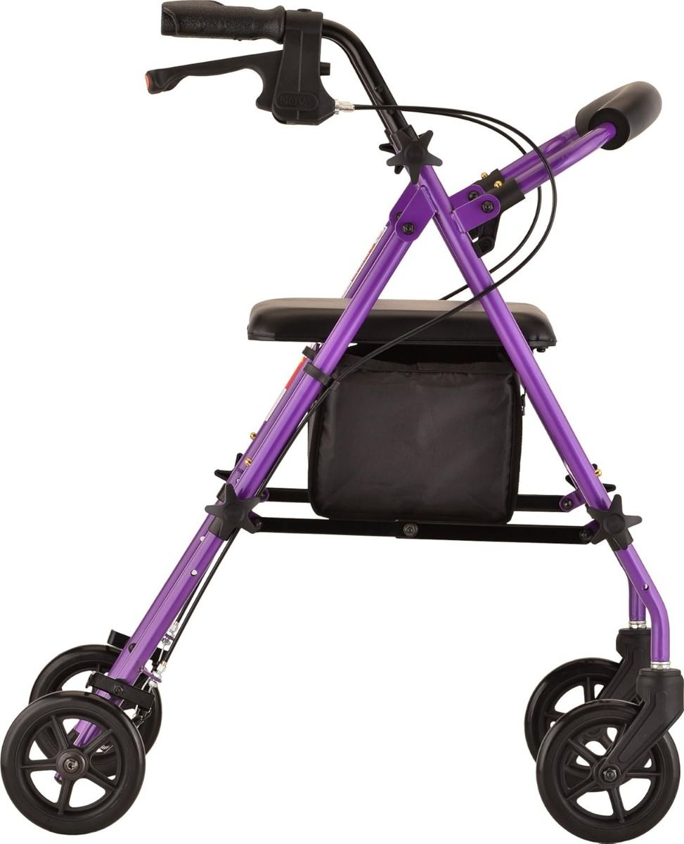 Purple Nova Journey Rollator Side Profile
