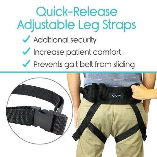 Transfer belt with leg straps and handles (RHB1011L)