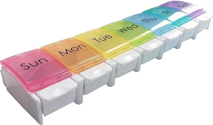 Vitality Medical Rainbow Multi-Color Pill Box