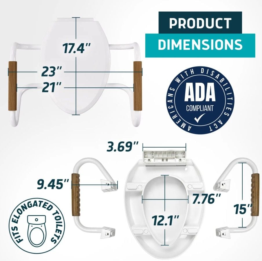 Product Dimensions - Elongated