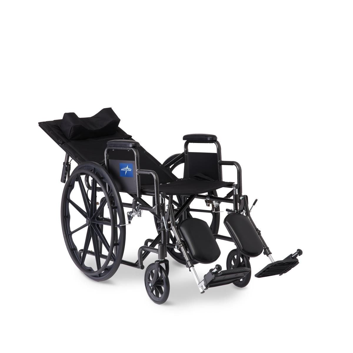 A reclined Guardian Wheelchair.