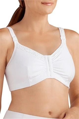 Wearing the bra, front view.