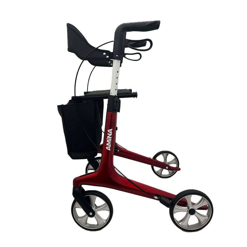 Left Red Rollator