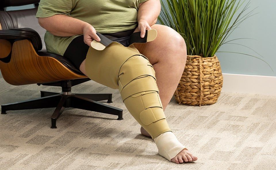 Compreflex Full Leg Compression Wrap Application