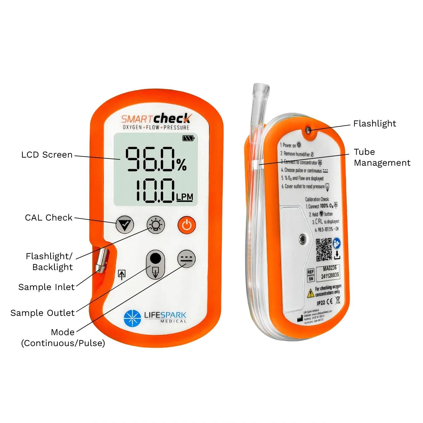 Sunset Healthcare SmartCheck Oxygen Analyzer