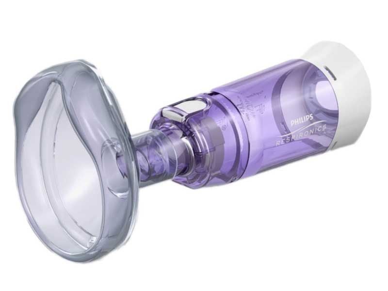 Image 4 of OptiChamber Diamond Asthma Spacer MDI Inhaler