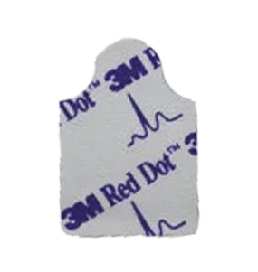 Resting Electrodes, 1.2 x 0.8 Inch, Radiolucent, w/ Plastic Film and Conductive Adhesive Gel
