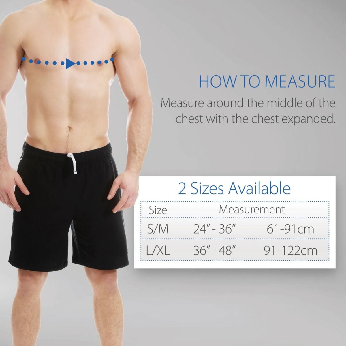 Size Chart for Rib Belt Support