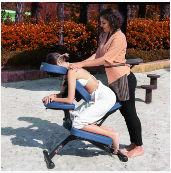 Portable Massage Chair in Use