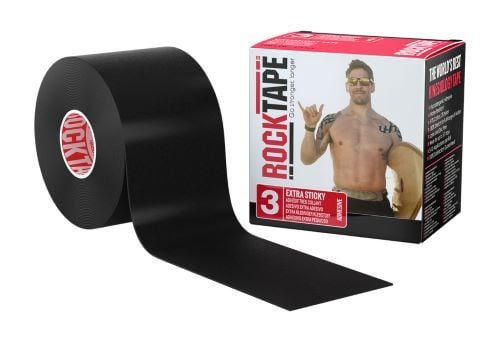 Rocktape Extra Sticky: 2-inch width, black