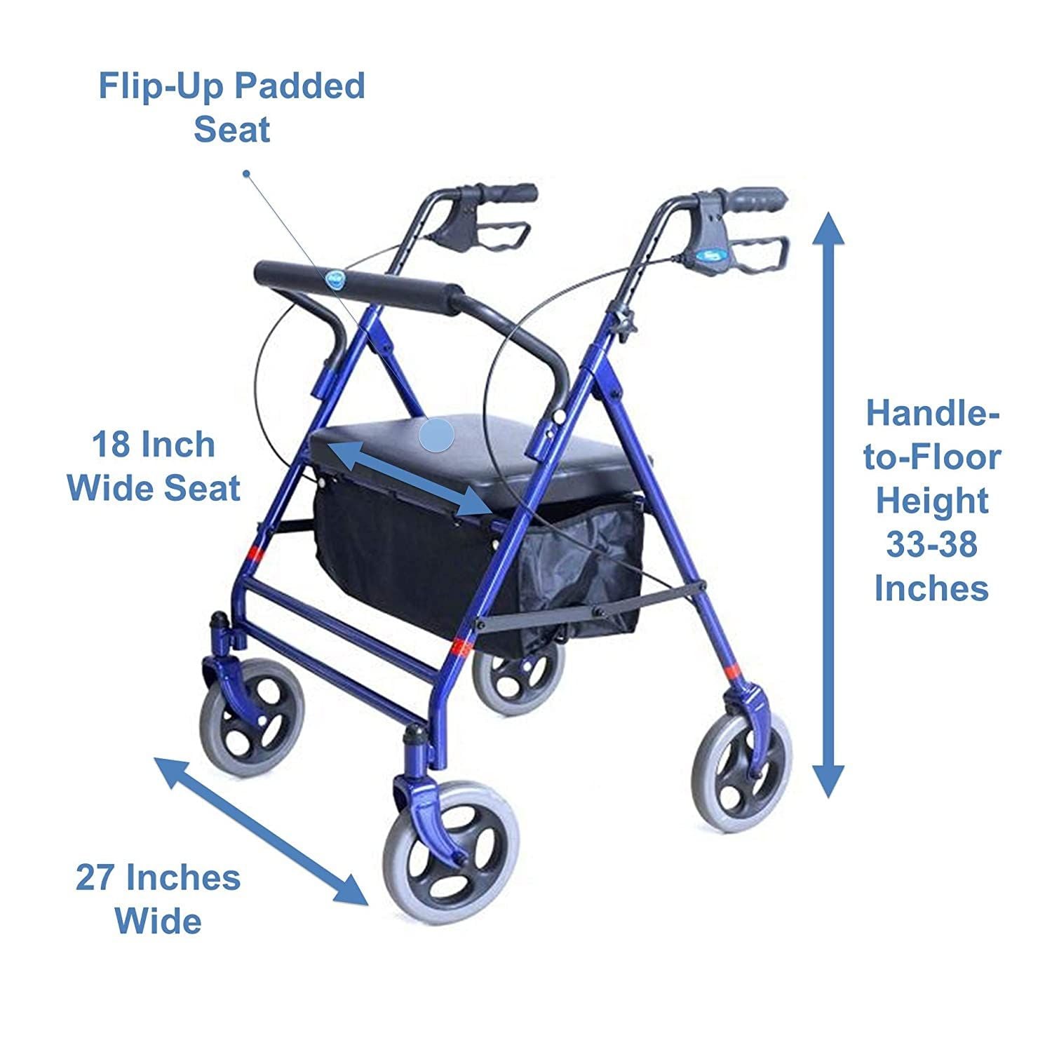 Invacare Bariatric 4-Wheeled Rollator