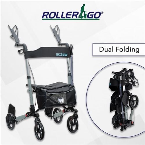 Image 5 of Roller-Go Double Foldable Walker with Forearm Support