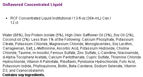 Infant Formula Ingredients