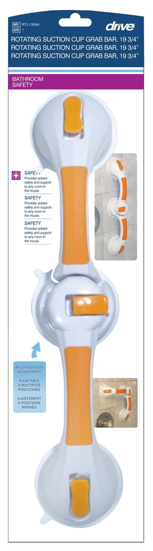 Rotating Suction Cup Grab Bar