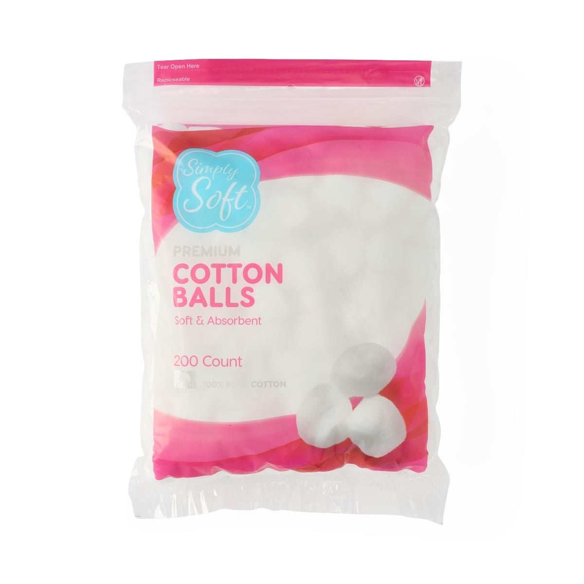 Jumbo Cotton Balls in Bags of 200 (RSS10003Z)