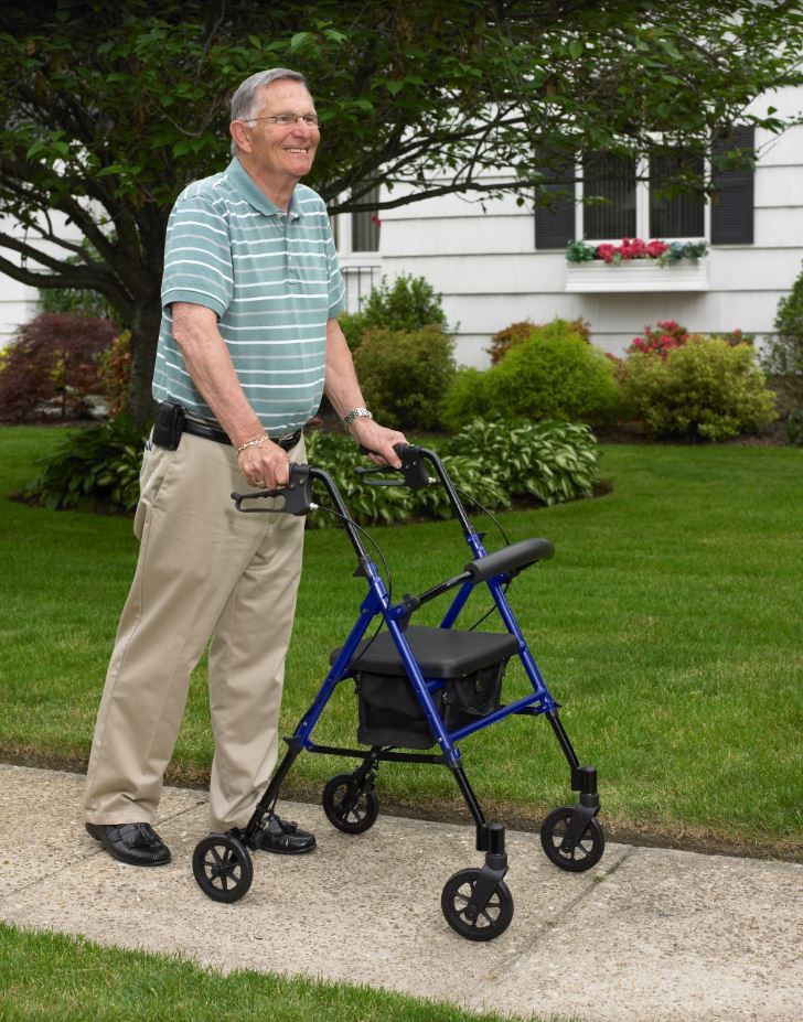 Image 4 of Lightweight Aluminum Rollator Walker