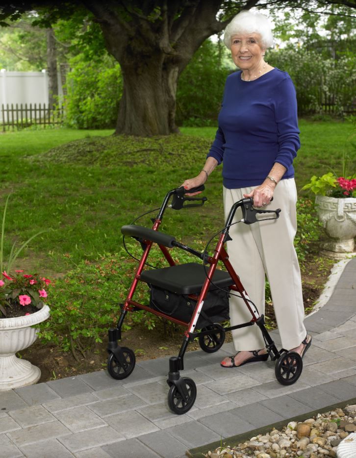Image 8 of Lightweight Aluminum Rollator Walker
