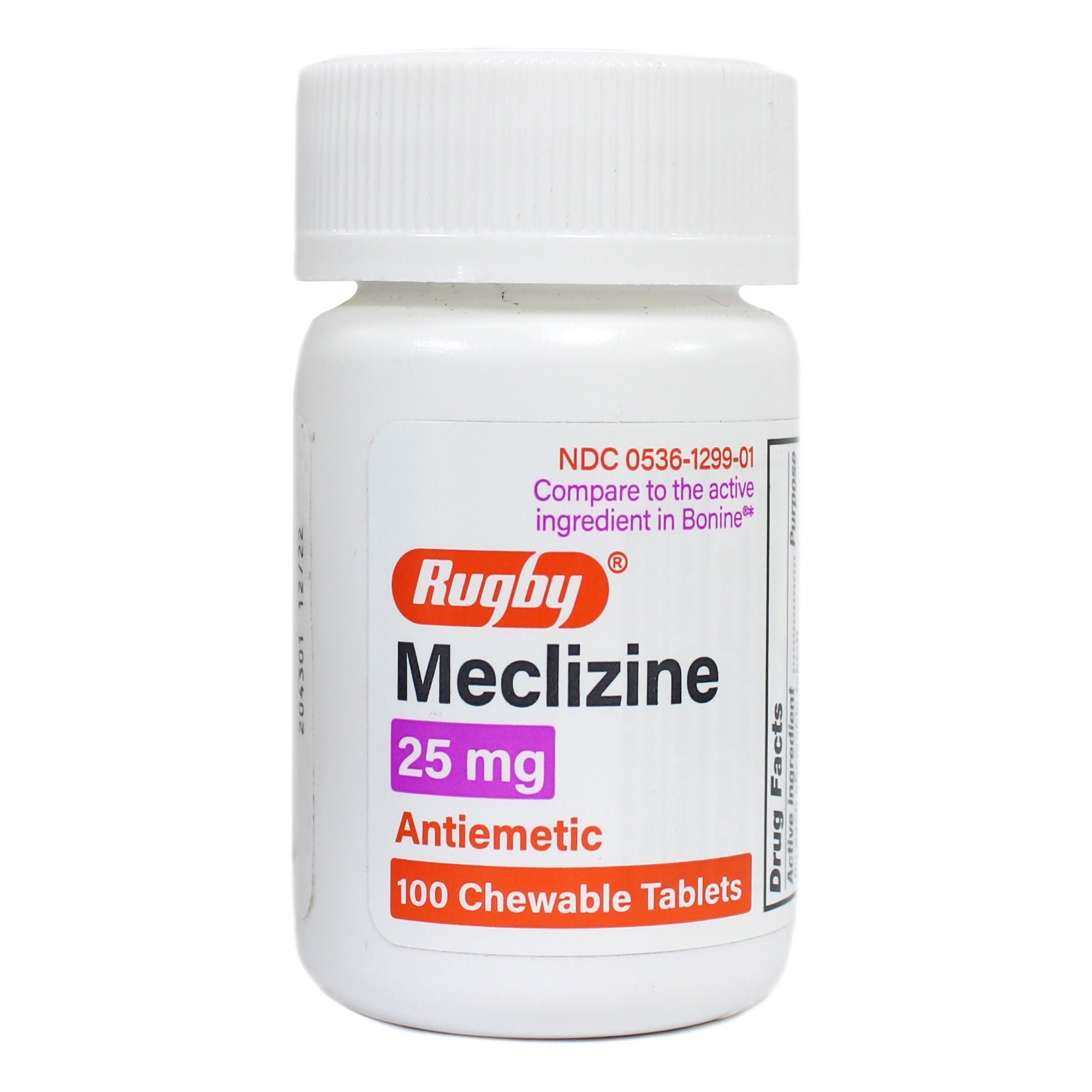 Rugby Meclizine HCl Chewable Tablet