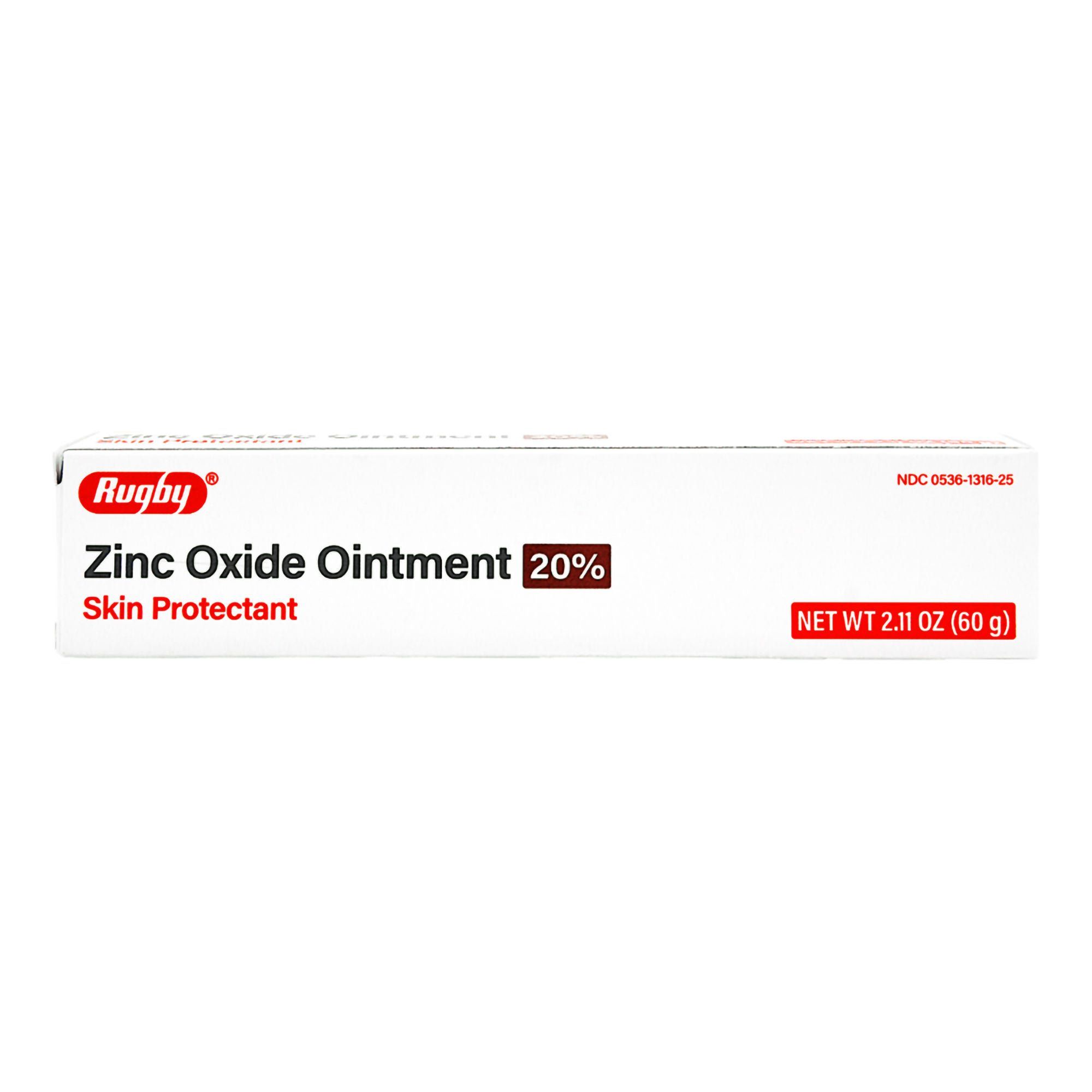 Rugby Skin Protectant Zinc Oxide Ointment 20% - 2 & 16 Oz.