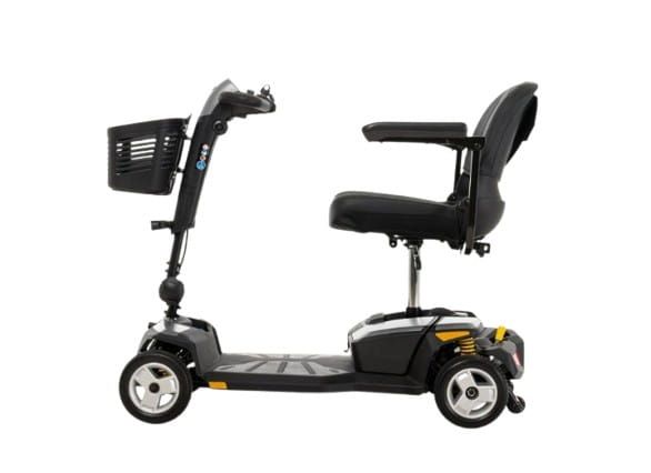 Side View of Euro Gray Scooter