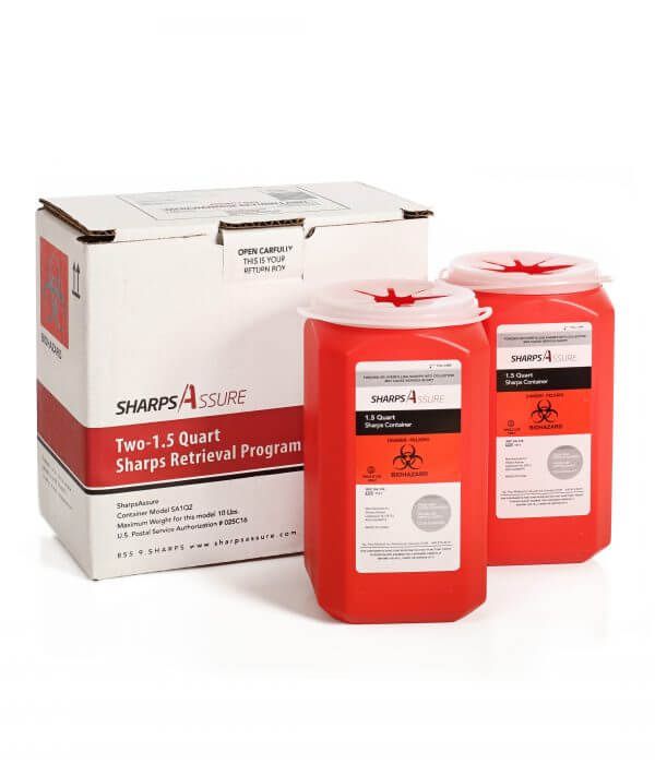 Image 3 of 1.5 Quart Sharps Assure Sharps Retrieval Program 