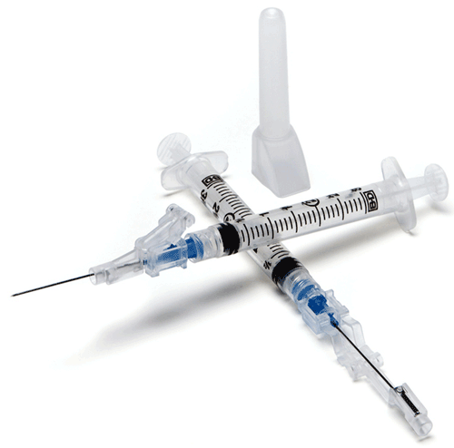 SafetyGlide Syringes with Needles