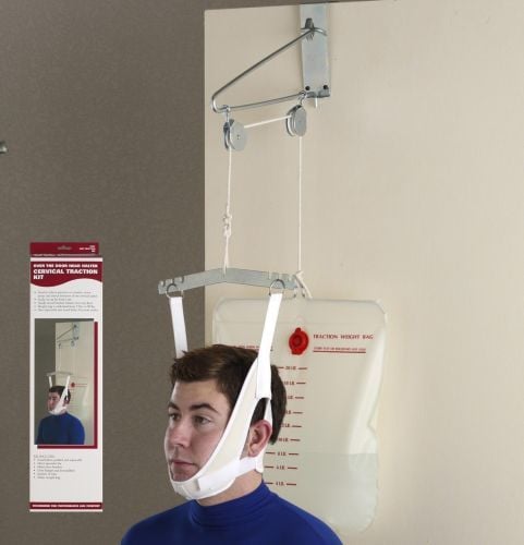 Image 1 of OTC Cervical Traction Kit with Over Door Head Halter
