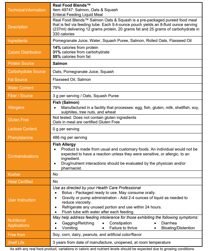 Image 13 of Real Food Blends Tube Feeding Formula