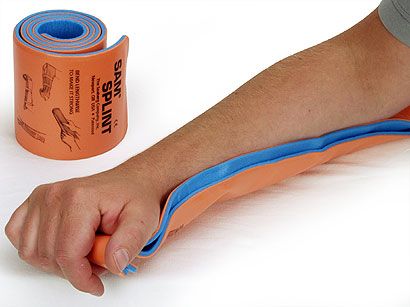 Image 4 of SAM Medical Blue & Orange Moldable Splint