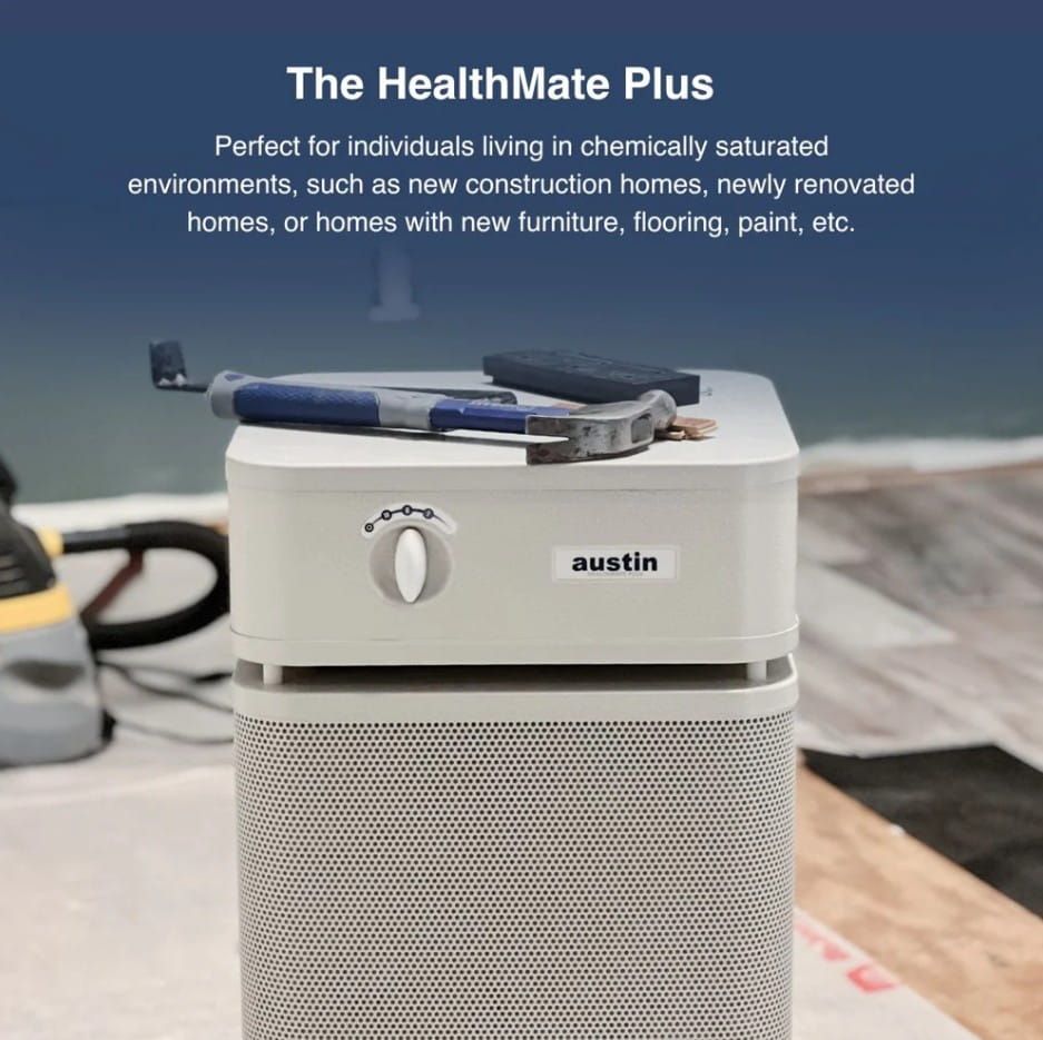 The HealthMate Plus - Perfect for Individuals Living in Chemically Saturated Environments, Such as New Construction Homes, Newly Renovated Homes, or Homes With New Furniture, Flooring, Paint, Etc.