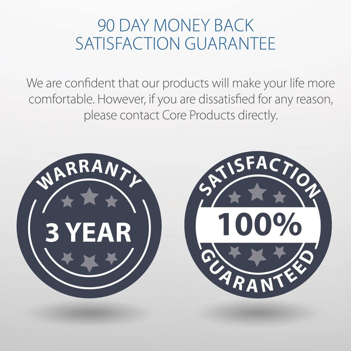 Core Products 3-Year Warranty