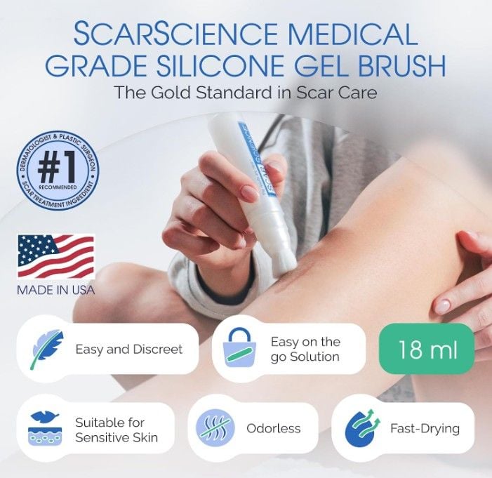 Medical grade silicone gel brush