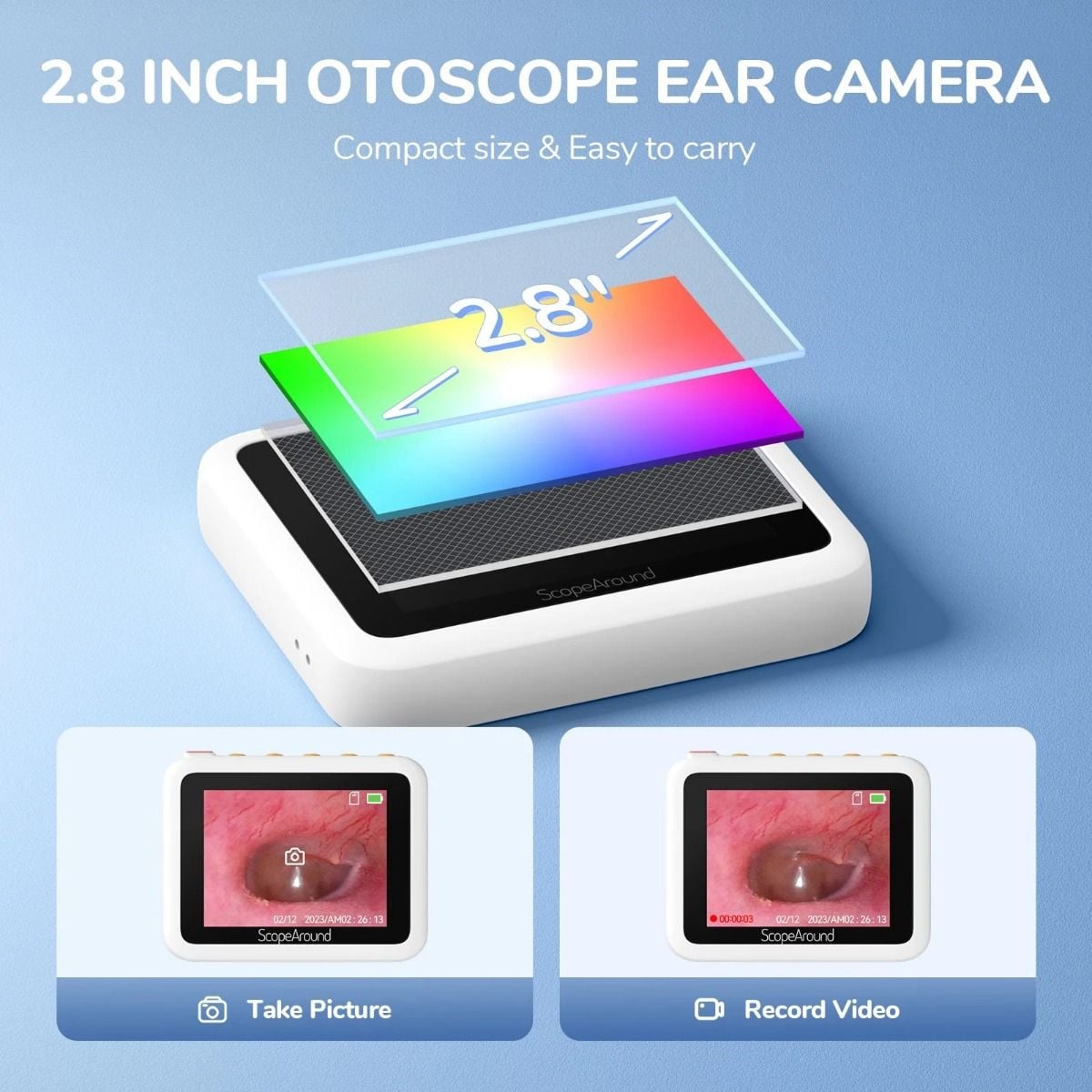 2.8 Inch Ear Camera