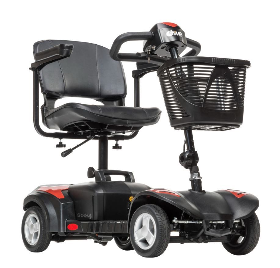Scout LT 4-Wheel Scooter - Red