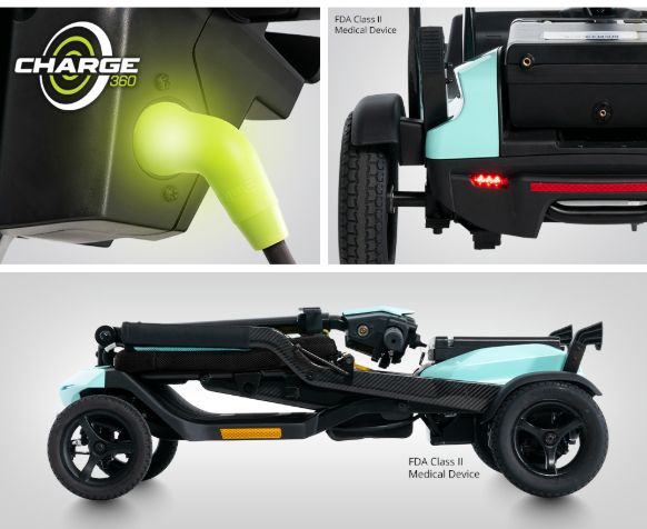 Different angles of Go Go scooter