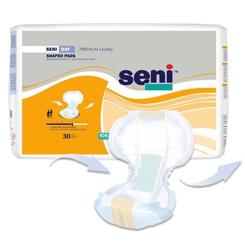 Seni Day Shaped Pads, package and single
