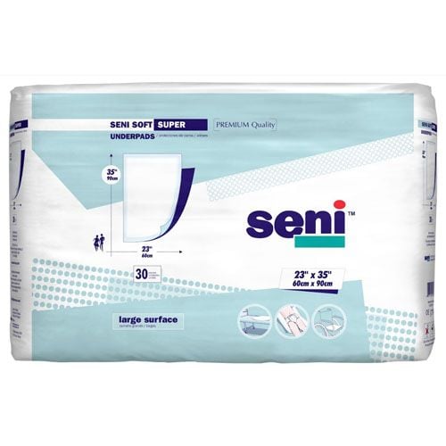 Seni Soft Super Underpads, packaging
