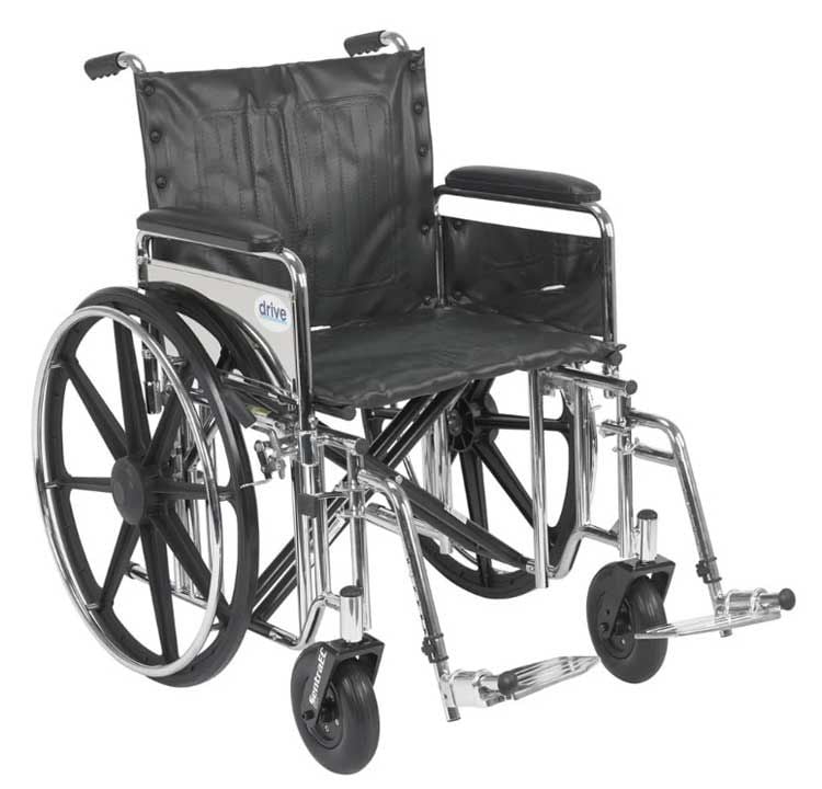 Full Length Arms and Swing Back Footrests