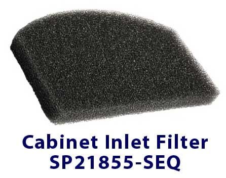 Cabinet Inlet Filter for SeQual Integra 10 EZ
