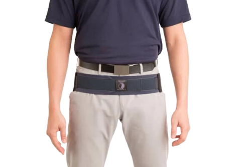 Man using the Serola SI Joint Belt.