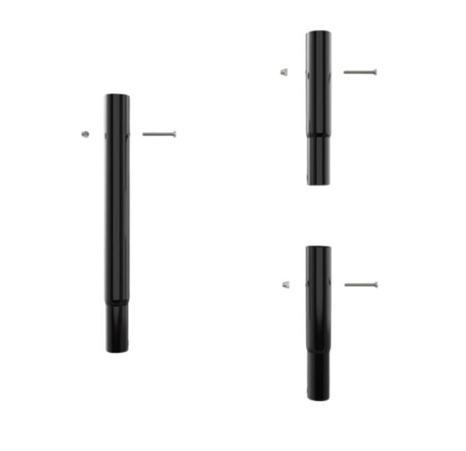 3 Black Pole Height Extenders
