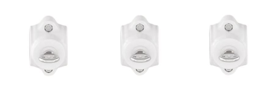 3 White Exercise Clamps